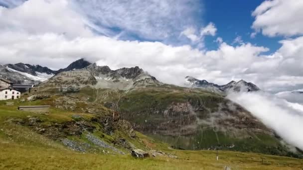 Sehr Schöne Natur Des Matterhorns Schweiz Blick Auf Die Alpen — Stockvideo