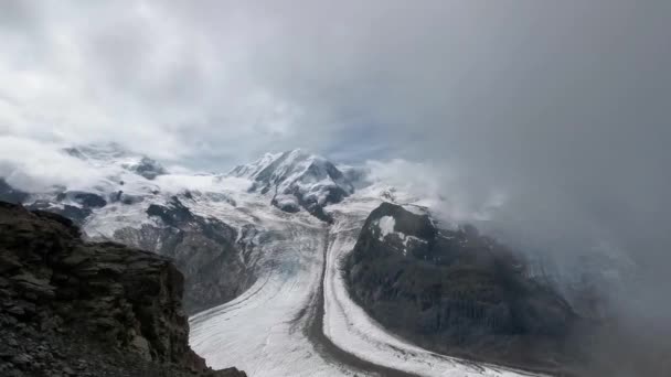 Sehr Schöne Natur Des Matterhorns Schweiz Blick Auf Die Alpen — Stockvideo