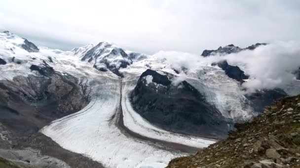 Sehr Schöne Natur Des Matterhorns Schweiz Blick Auf Die Alpen — Stockvideo