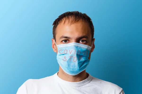Homme Portant Masque Protection Nouveau Coronavirus 2019 Ncov Chine — Photo