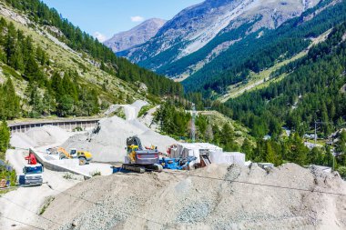 İsviçre Alpleri, Valais Kantonu, İsviçre, Avrupa 'da inşa edilecek..
