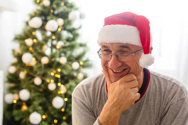 Senior Man Christmas — Stock Photo, Image