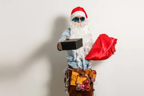 Santa Claus Wearing Sunglasses Cool Santa — Stock Photo, Image