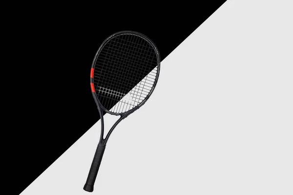 Närbild Ett Tennisracket Högkvalitativt Foto — Stockfoto