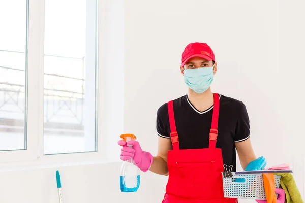 Cleaning Disinfection Town Complex Coronavirus Epidemic Professional Teams Disinfection Efforts — Stock Photo, Image