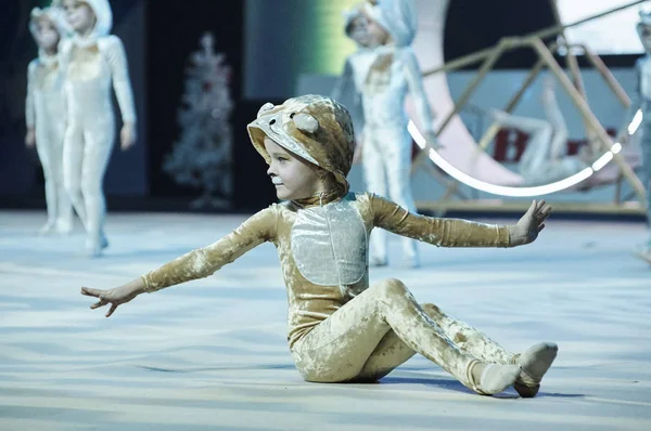 Unidentified Young Gymnast Participates Baby Cup Belswissbank Children Competitions Gymnastics — Stock Photo, Image