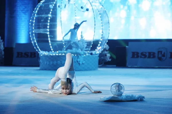 Unidentified Young Gymnast Participates Baby Cup Belswissbank Children Competitions Gymnastics — Stock Photo, Image