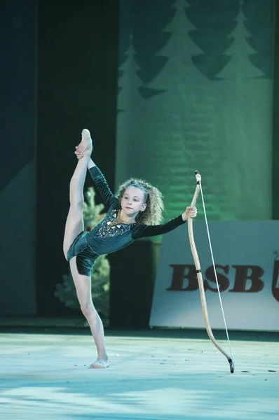 Jóvenes Gimnastas Identificados Participan Competiciones Infantiles Baby Cup Belswissbank Gimnasia —  Fotos de Stock