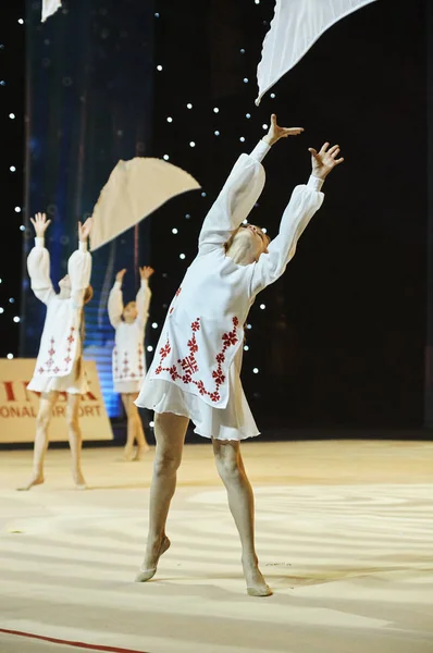 Unidentified Young Gymnast Participates Baby Cup Belswissbank Children Competitions Gymnastics — Stock Photo, Image