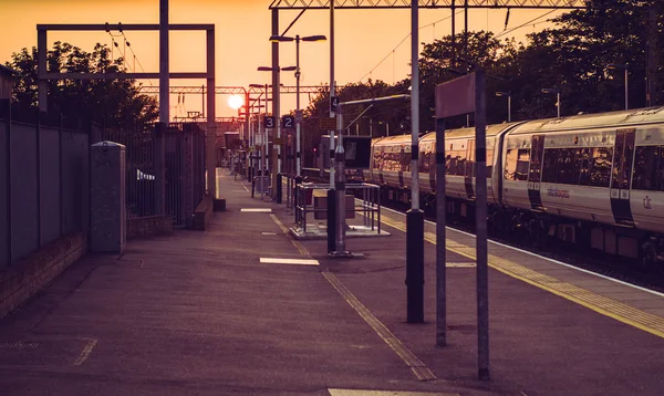 Southend June 5Th 2016 C2C Train Photographed Platform Southend Essex — Stock Photo, Image