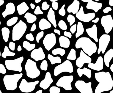 Şeffaf arka planda kusursuz zürafa derisi deseni var. Vektör illüstrasyonu