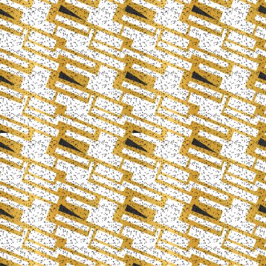 Soyut geometrik dikişsiz desen. Tek renkli duvarların sonu gelmez dokusu. Vektör illüstrasyonu