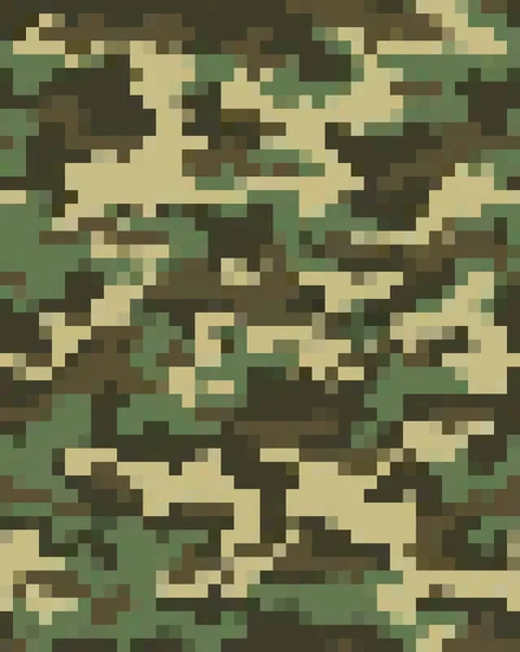 Modèle Camouflage Mode Numérique Design Mode Illustration Sans Couture — Image vectorielle