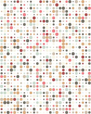 Renkli noktalar, arka plan ile sorunsuz vektör desen