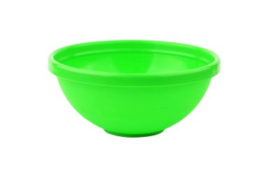 Beyaz arka plan üzerinde izole yeşil plastik Havzası