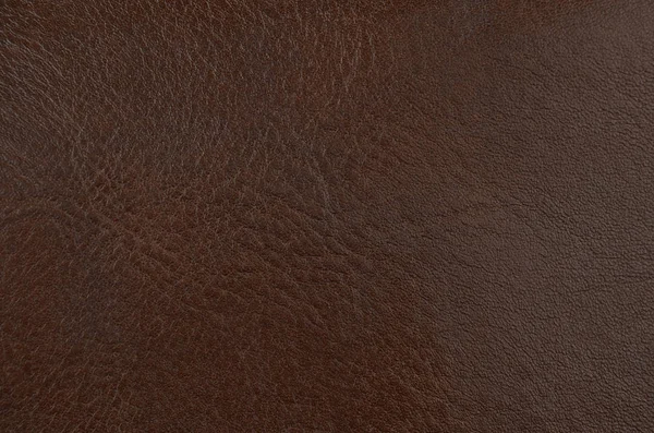 Close Natural Brown Leather Background — Stock Photo, Image