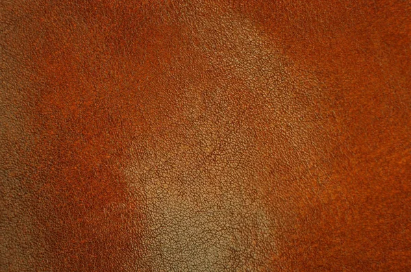 Close Natural Brown Leather Background — Stock Photo, Image