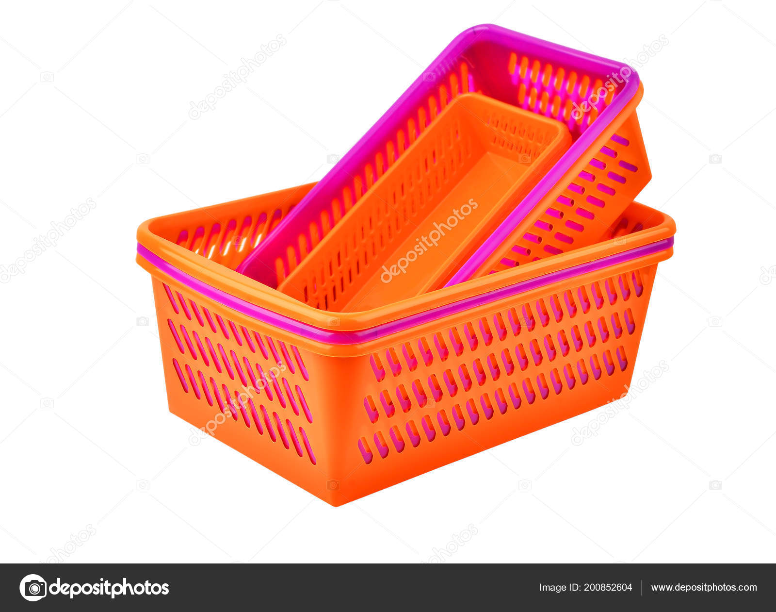 Color Plastic Basket Isolated White Background Stock Photo Color Plastic Basket Isolated White Background Stock Photo