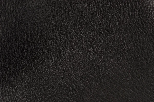 Close Natural Black Leather Background — Stock Photo, Image