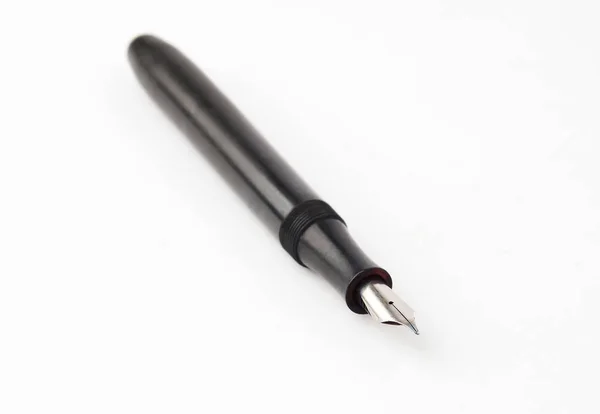 Античная Чернильная Ручка Изолированная Белом Фоне — стоковое фото