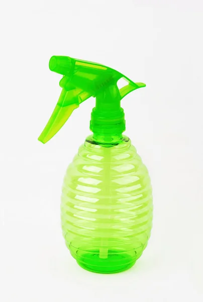 Μπουκάλι Πλαστικό Σπρέι Απομονώνονται Λευκό Φόντο — Φωτογραφία Αρχείου