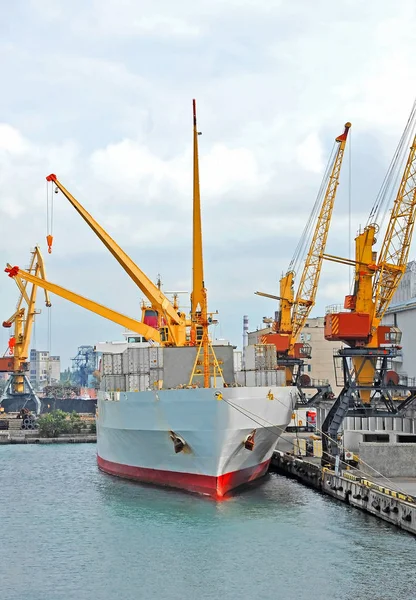 Port Cargo Crane Ship Container Odessa Ukraine — Stock Photo, Image
