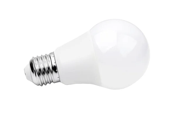 Lâmpada Led Baixa Energia Isolada Fundo Branco — Fotografia de Stock