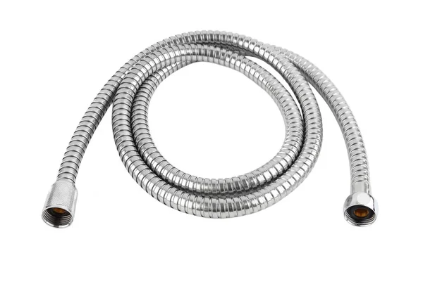 Chrome plated shower pipe — Stock Photo, Image