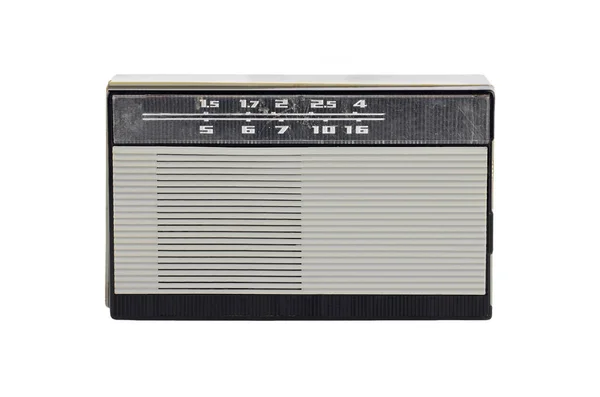 Rádio retro em branco — Fotografia de Stock
