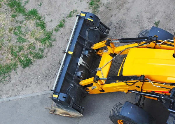 Scoop bulldozer arrugginito — Foto Stock