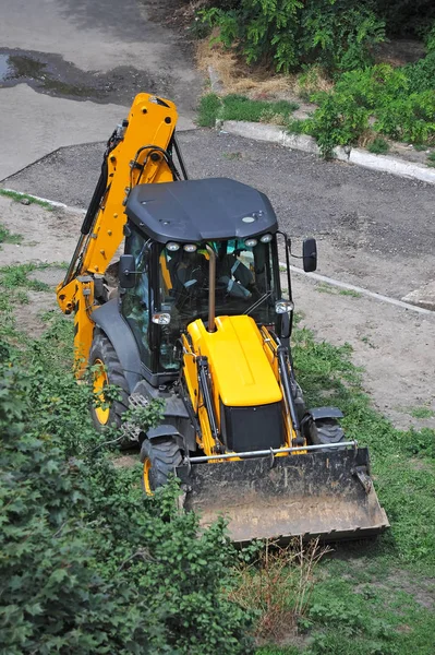 Bulldozer on construction site — Stock Photo, Image