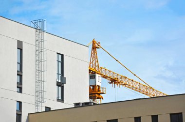 Vinç ve highrise şantiye