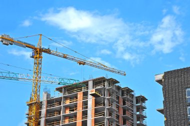 Vinç ve highrise şantiye