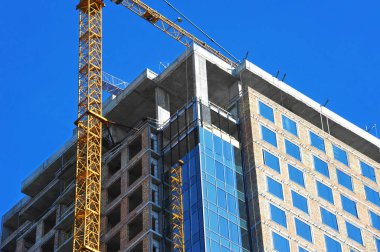 Vinç ve highrise şantiye