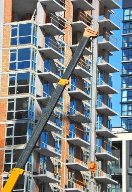 Vinç ve highrise şantiye