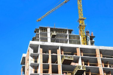 Vinç ve highrise şantiye