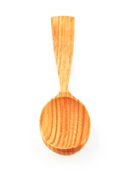 Wooden spoon on white — Stock Photo, Image