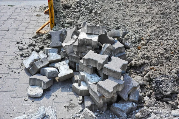 Pile of paving stone — Stock Photo, Image