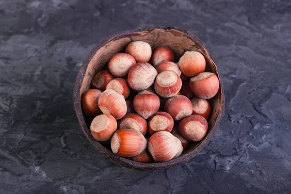Celé Lískové Ořechy Bez Skořápky — Stock fotografie