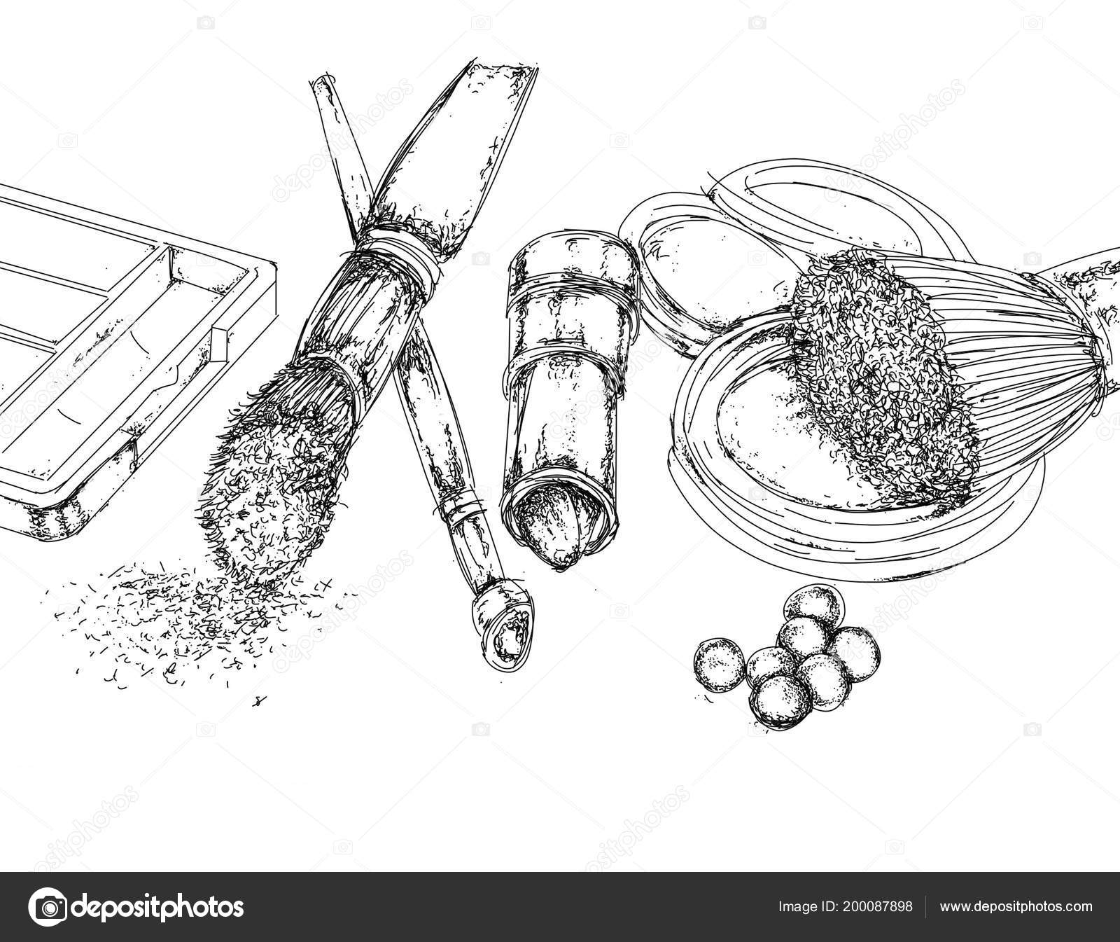 Facial Tricks Thick Hair Designed Cosmetics Fashion Stock Photo