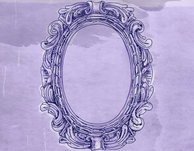 Kelebekler ve vintage antik temel çiçeklerle topluluğu