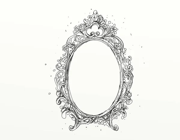 Baroque Frame Antique Vintage Base — Stock Photo, Image