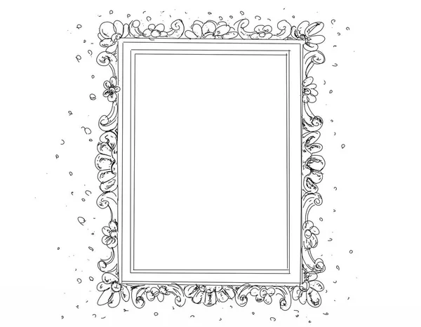 Baroque Frame Antique Vintage Base — Stock Photo, Image