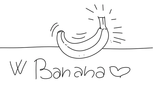 Bananastylized 漫画书风格幽默画 — 图库照片