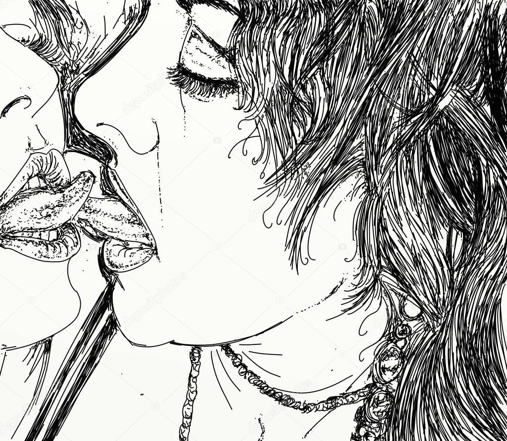 Illustrazione stock Donna Erotica Raffinata Sensuale Lineprogettato Siti  Erotici Sexy Shop Club di ©silviagaudenzi 234742848