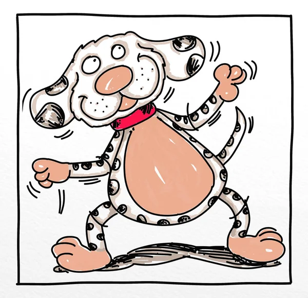 Dança Cão Mascotes Humoristas Para Todos Meninos Adultos Crianças Animal — Fotografia de Stock