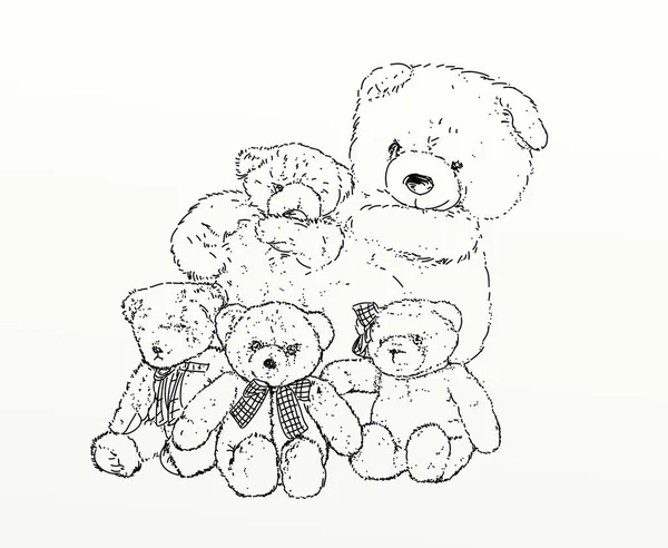 Mascote Pequeno Urso Peludo — Fotografia de Stock