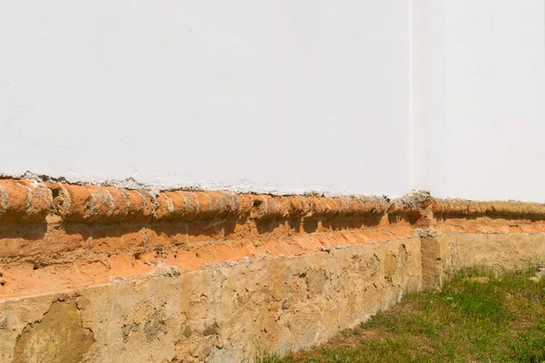 pealed tuğla temel yapı üzerinden sıva - waterproffing için hazırlanan / tadilatı / reinforcemen