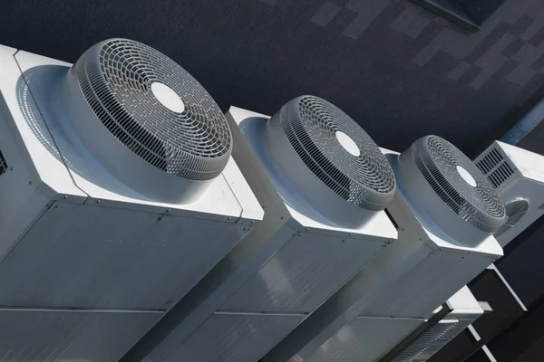 big industrial air conditioner exterior units