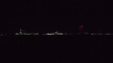 Navodari Endüstriyel Şehir Manzarası. Köstence, Romanya.